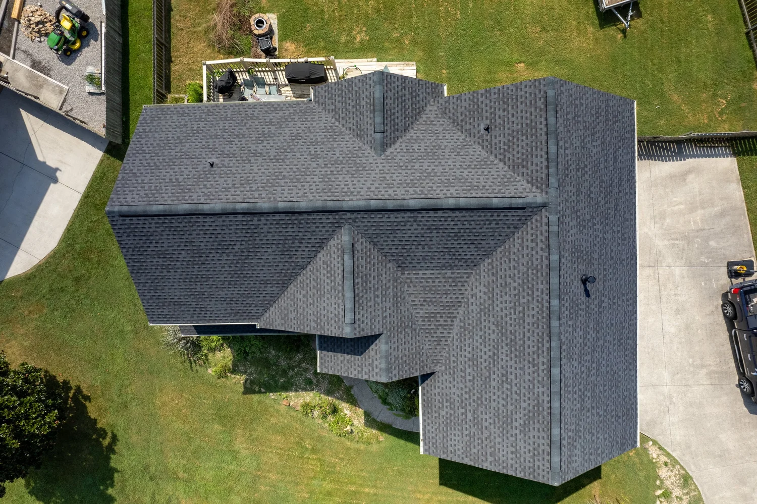 Drone photography for a property listing
