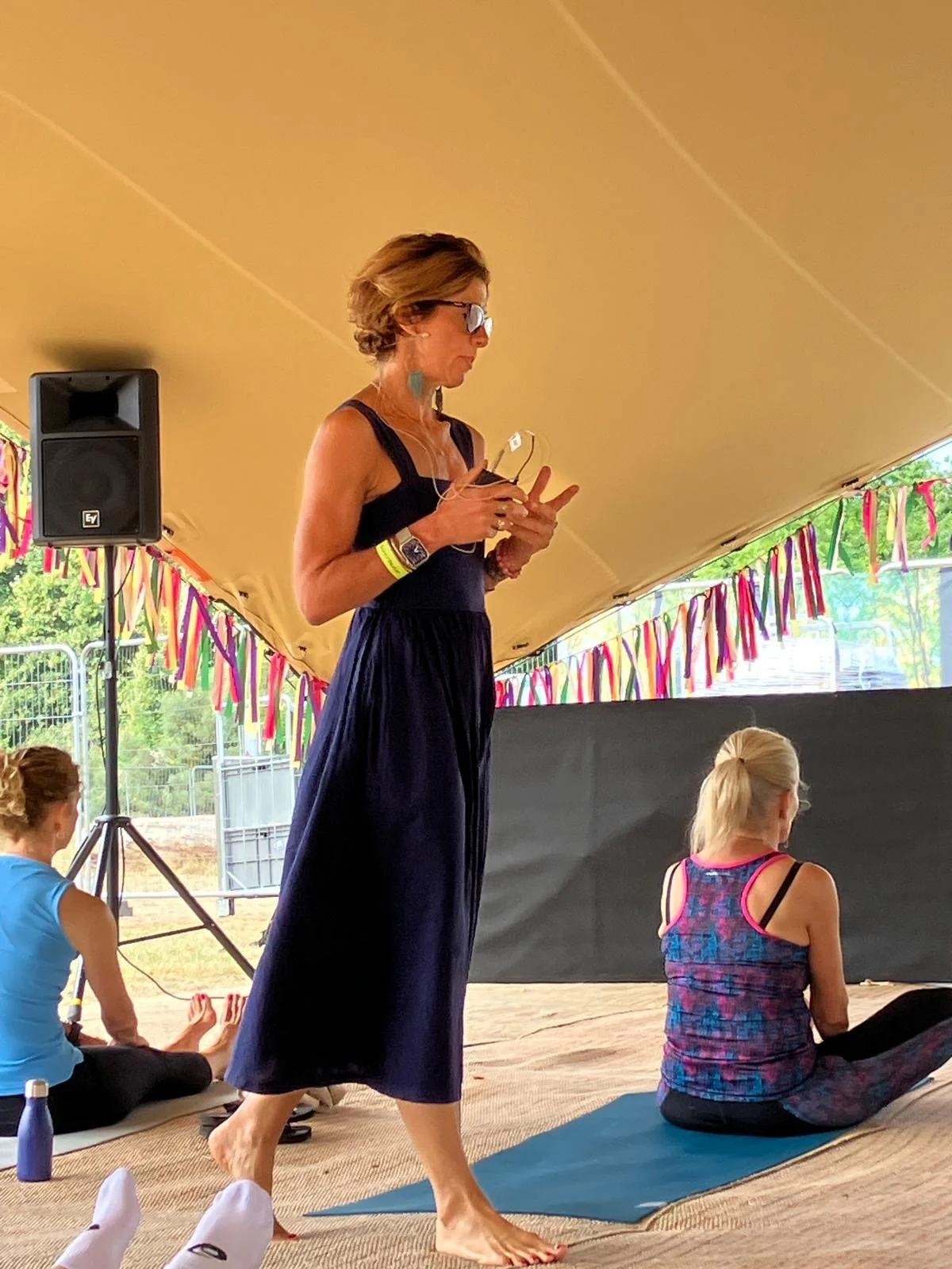 Kerry Flower breathwork festival session