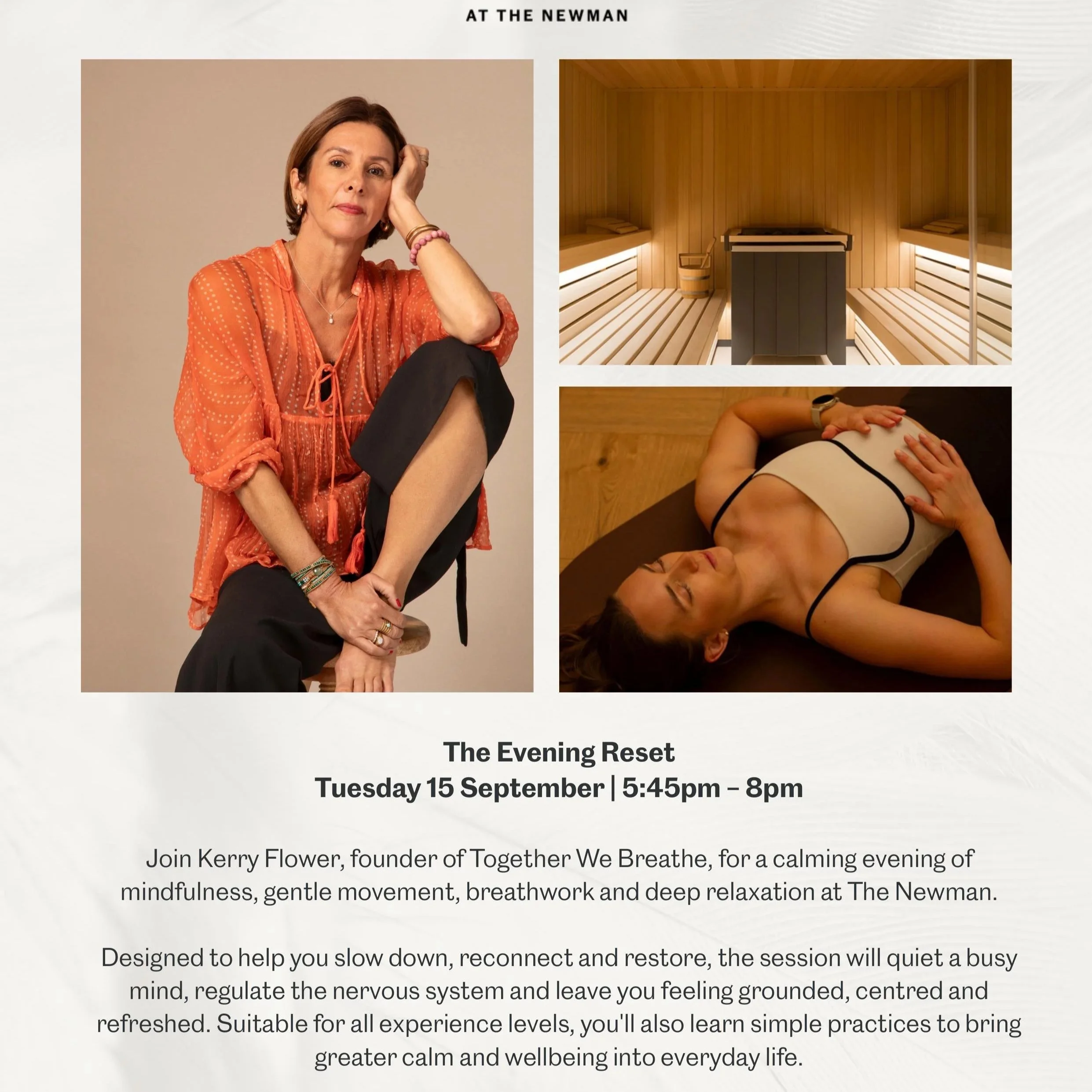 The Evening Reset Breathwork &amp; Wellbeing at The Newman 