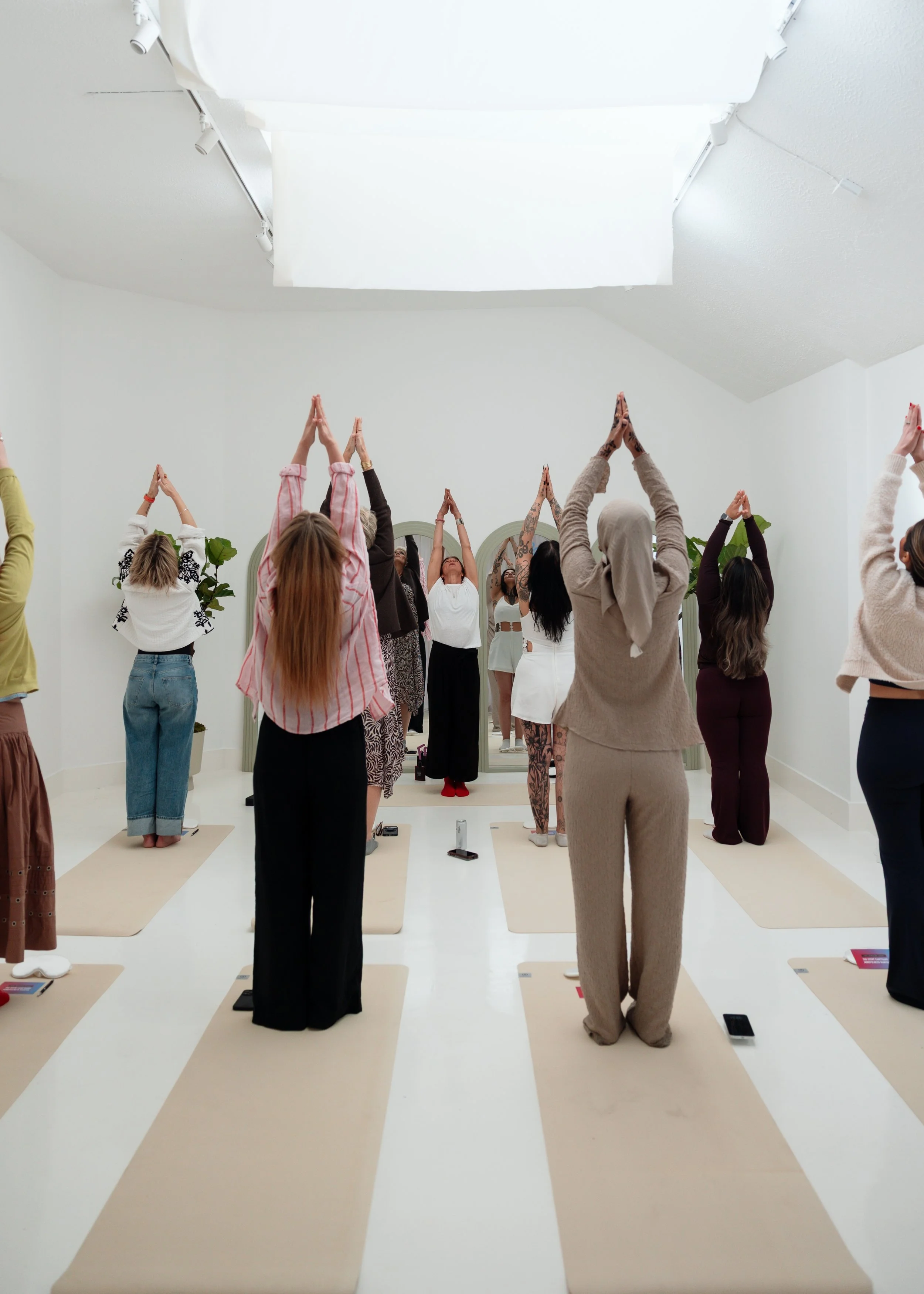 Group breathwork and mindful movement session at The Perfume Shop Scent Sanctuary in London