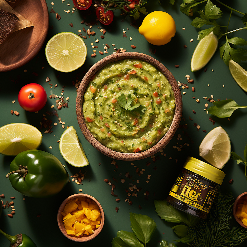 gogravis_salsa_brand_with_green_and_yellow_tones_flat_lay_photo_1ee69720-1451-454d-9bde-0a75ce809ffc.png
