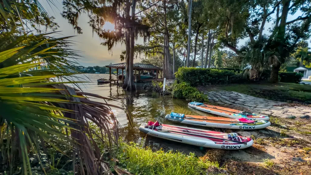 Paddle board in Orlando with Otter Paddle Orlando on the beautiful Winter Park Chain of Lakes. 