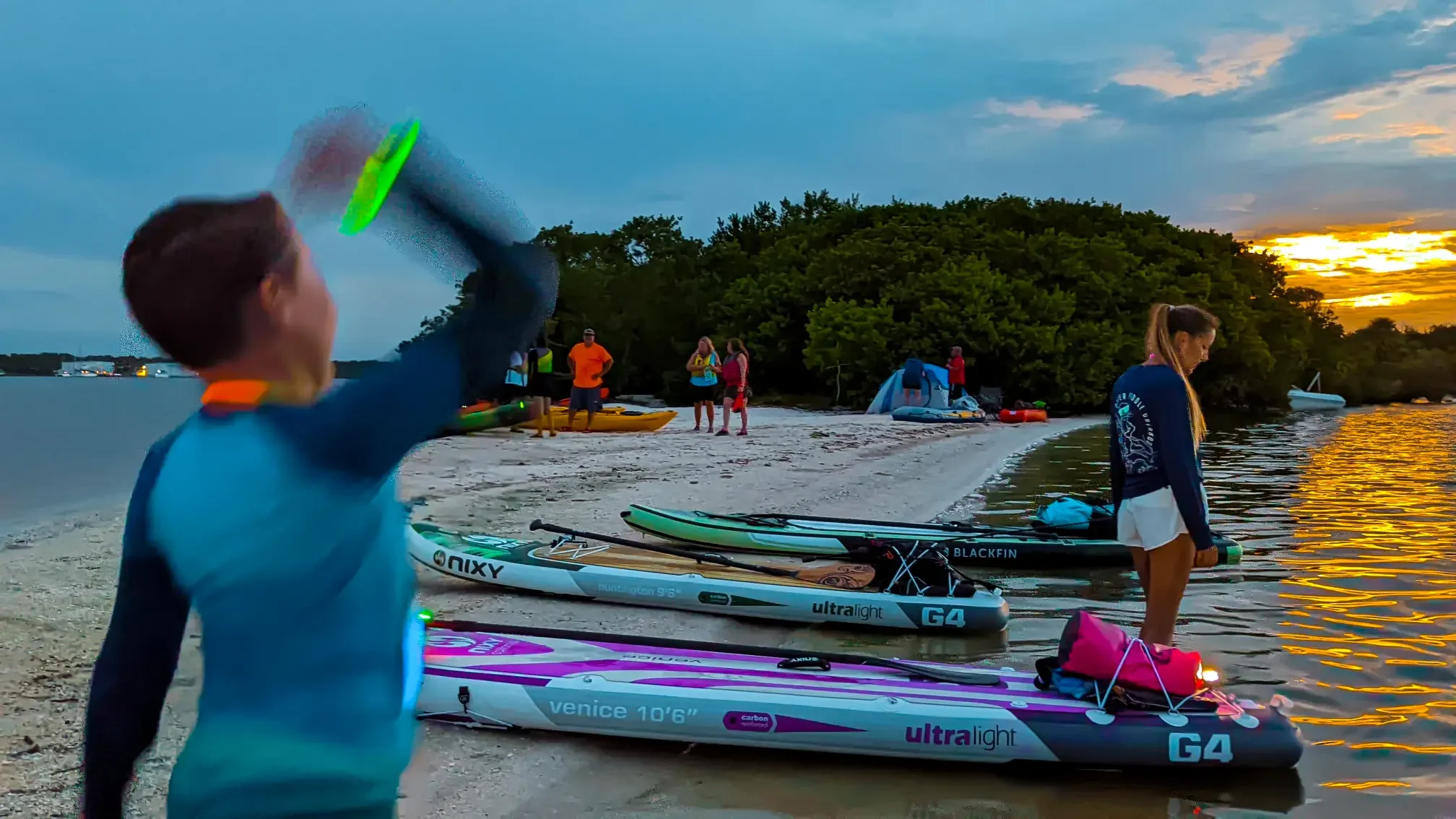 Paddle tours Bioluminescence Merritt Island Florida.
