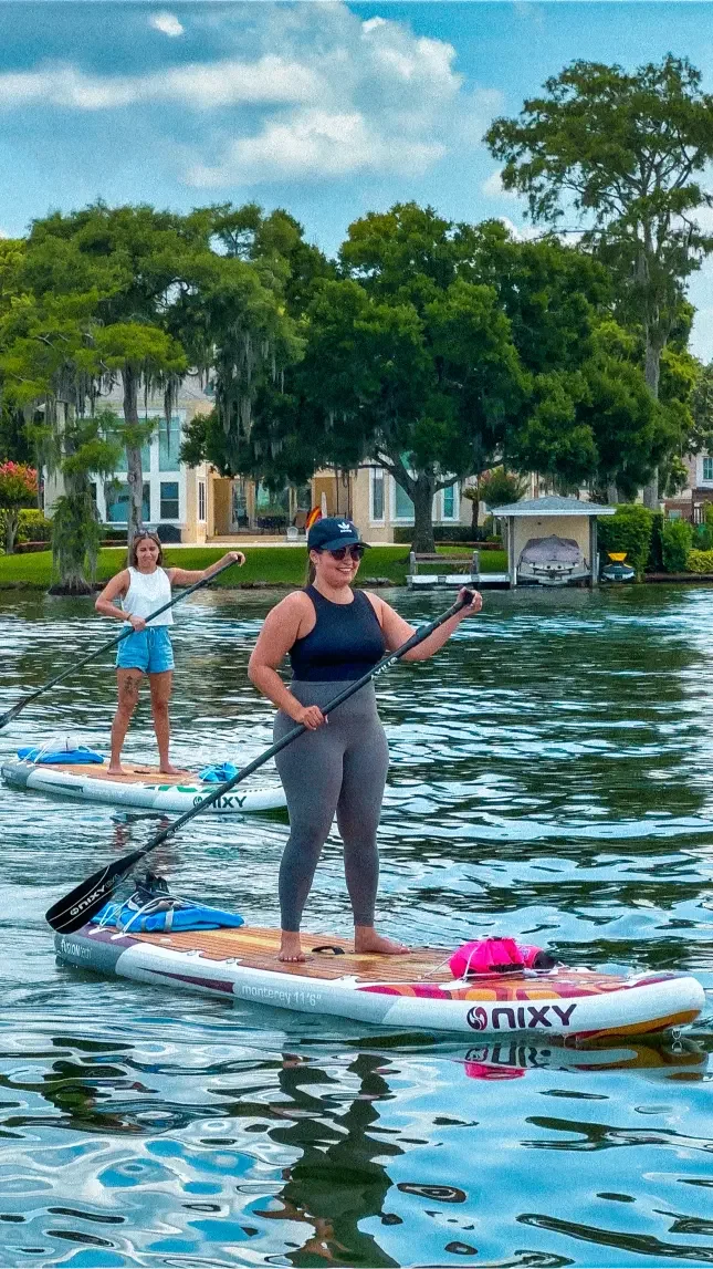 Beginner friendly paddle boarding tours in Orlando with Otter Paddle Orlando. 