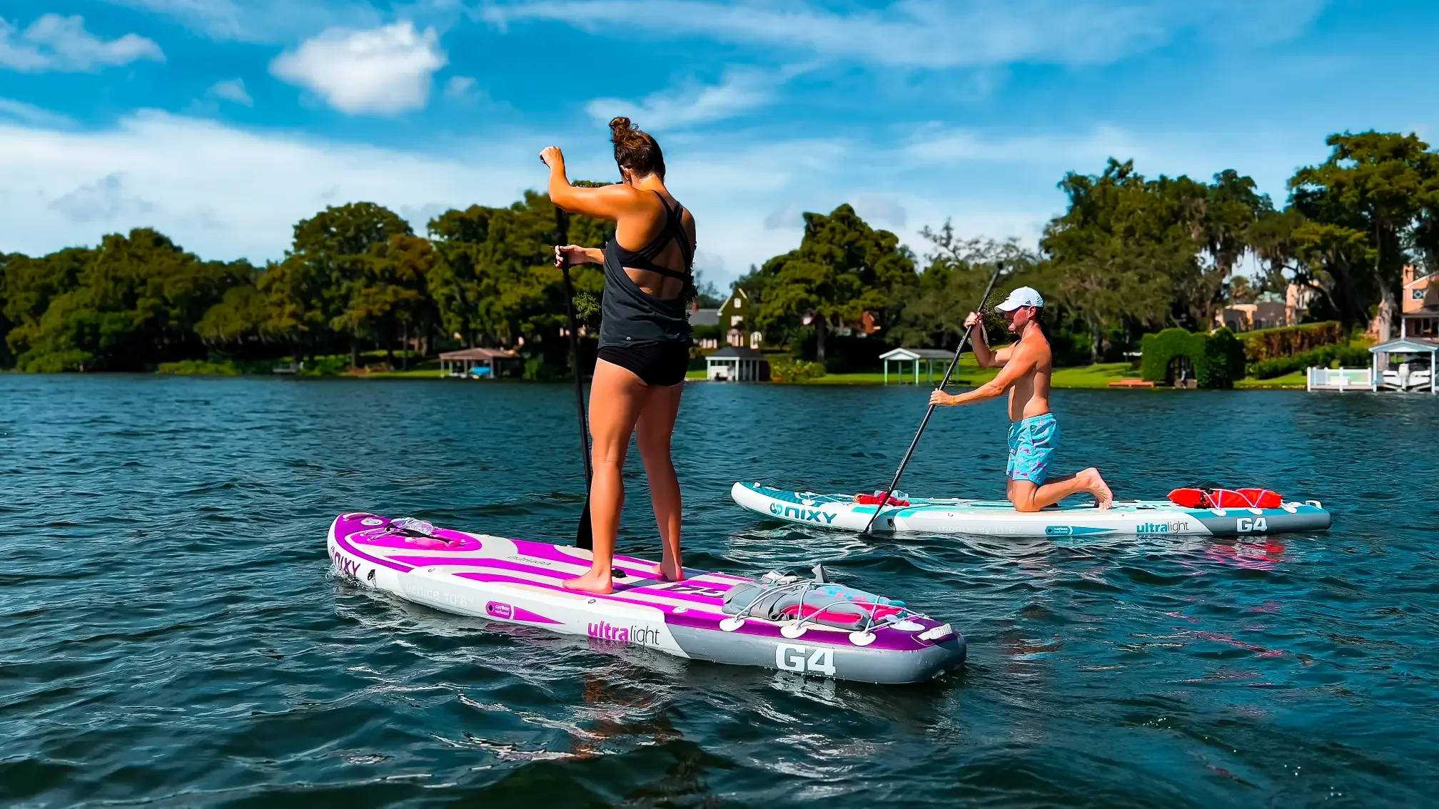 Beginner friendly paddle boarding tours in Orlando with Otter Paddle Orlando. 