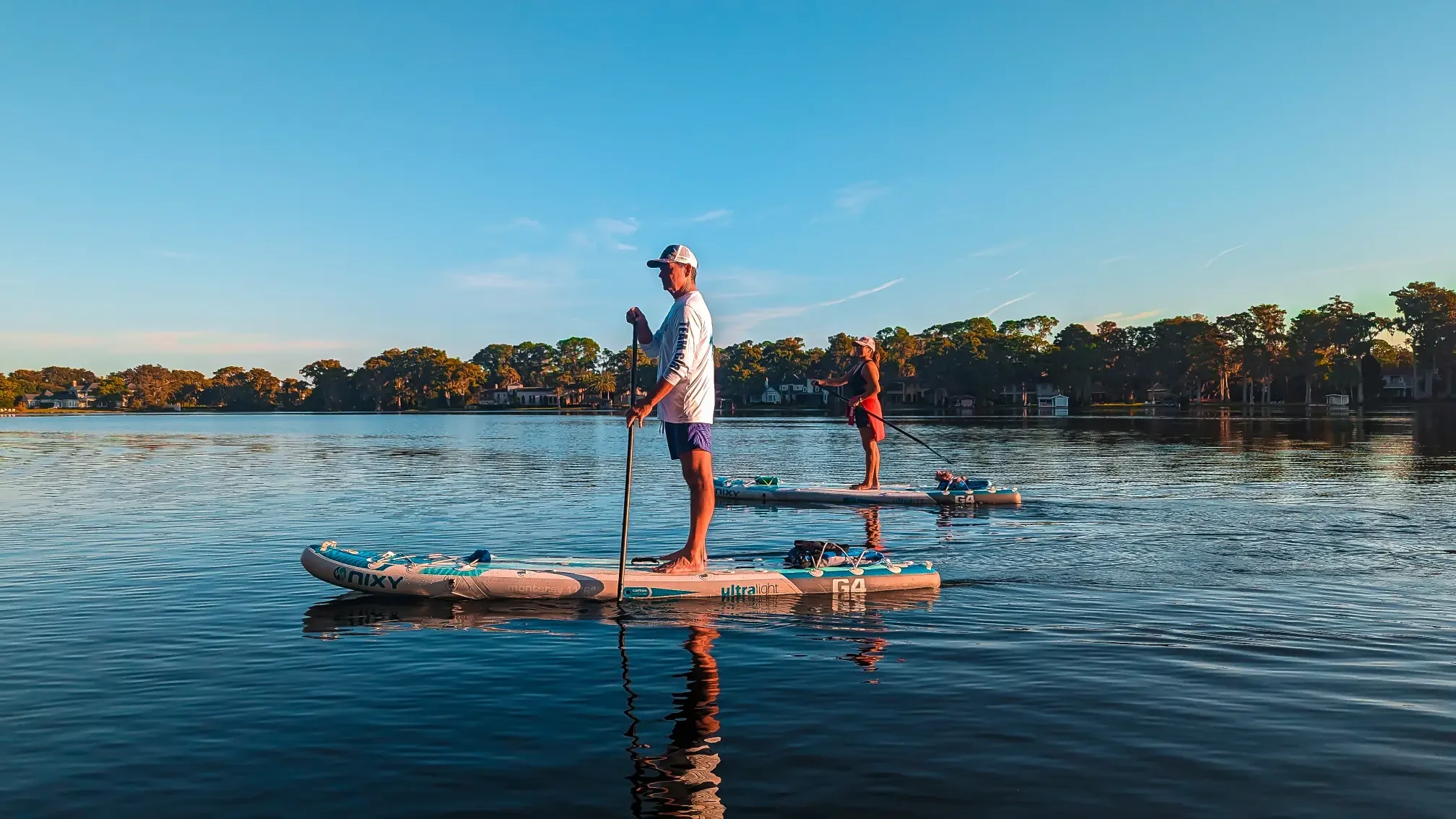 Paddle boarding near Orlando on Lake Conway with Otter Paddle Orlando.