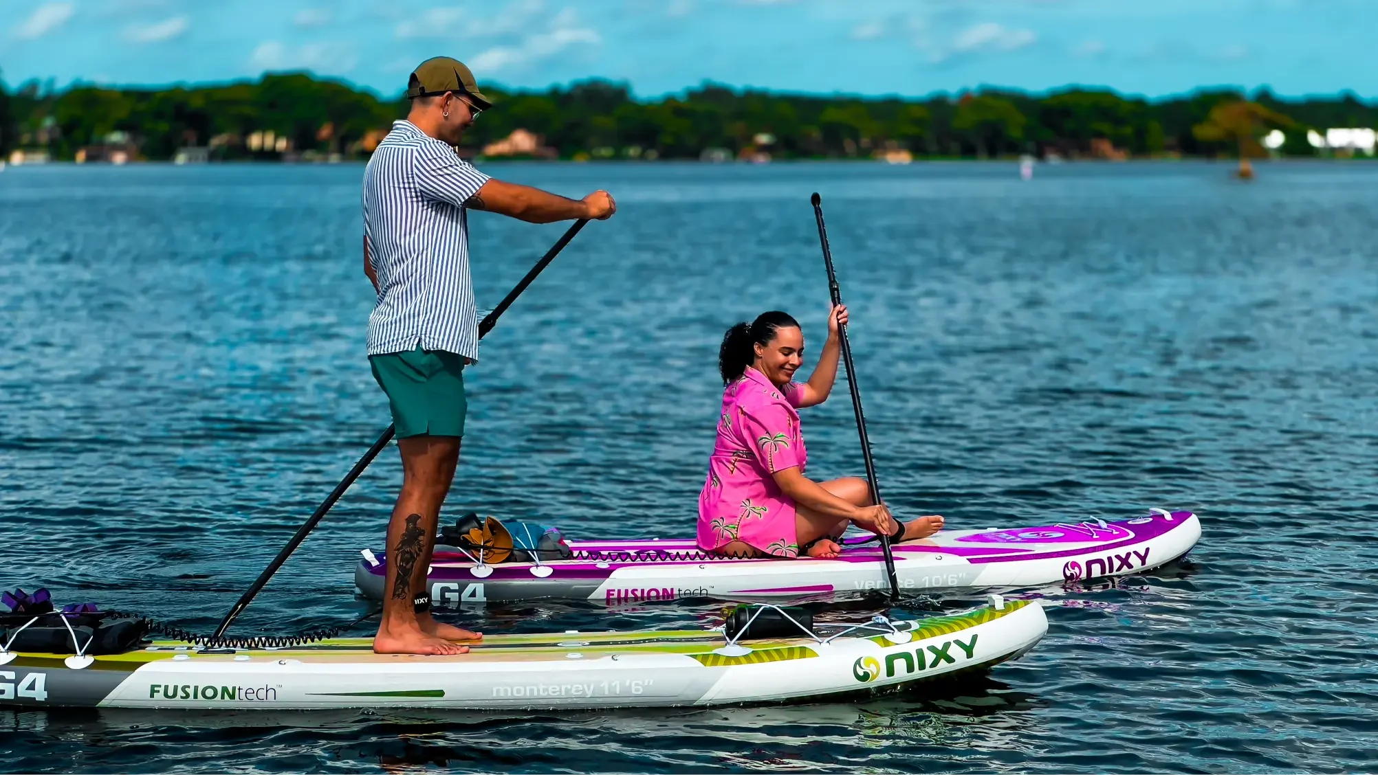 Beginner friendly paddle boarding tours with Otter Paddle Orlando on the Winter Park Chain of Lakes. 