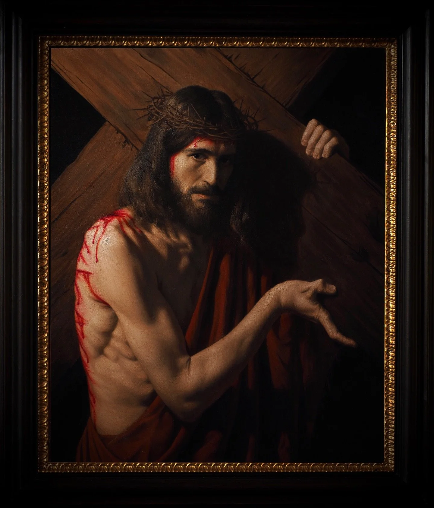 "If anyone would come after me, let him deny himself and take up his cross and follow me."

- Matthew 16:24

&bull;

Christ Carrying The Cross
(Christus Tr&auml;gt Das Kreuz)

2026
Oil on linen
65 x 80 cm

AVAILABLE  &bull;

#carlnikolasvon