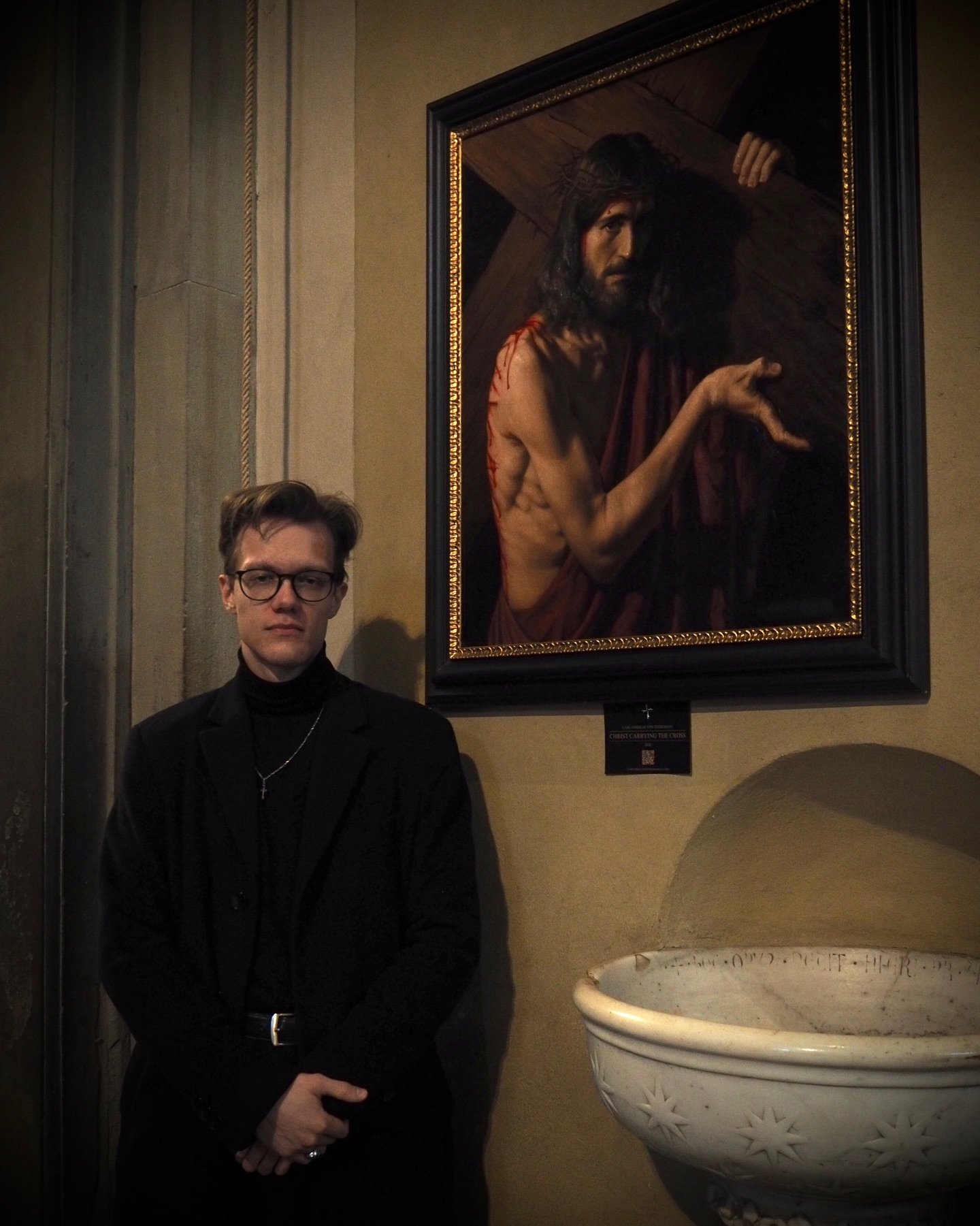 My two paintings &bdquo;Christ Carrying The Cross&ldquo; and &bdquo;The Prayer of The Holy Virgin Mary&ldquo; are currently on display in the basilica of Santa Maria Novella in Florence. To say they are in good company amongst the masterworks inside 