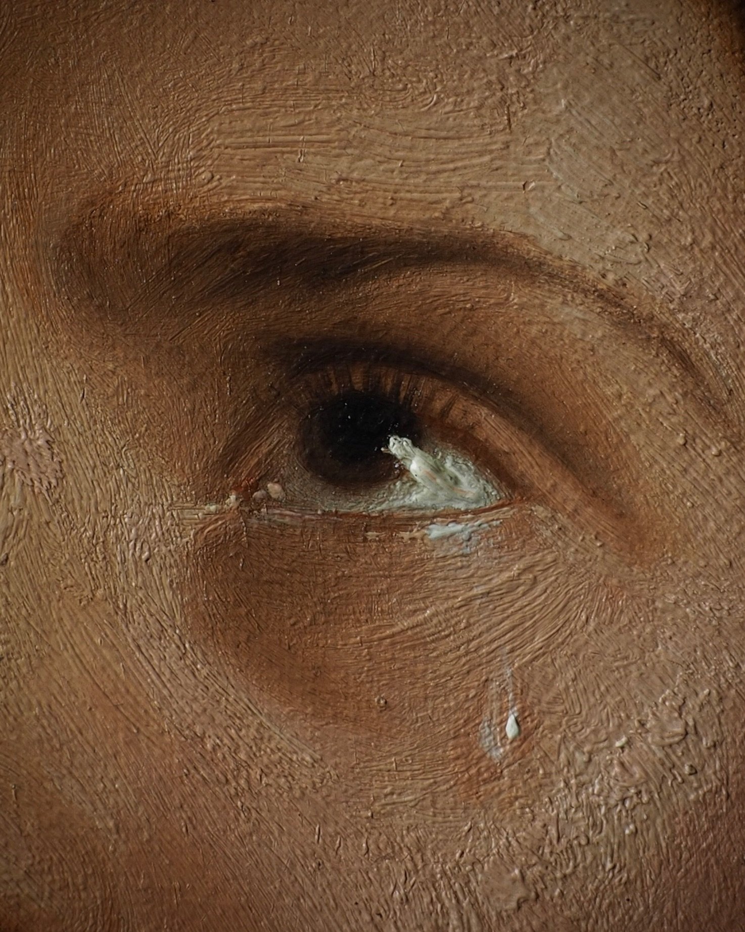 Detail of a work in progress &hellip;

&bull;

#carlnikolasvontiedemann #sacredart #christianart #oilpainting #workinprogress