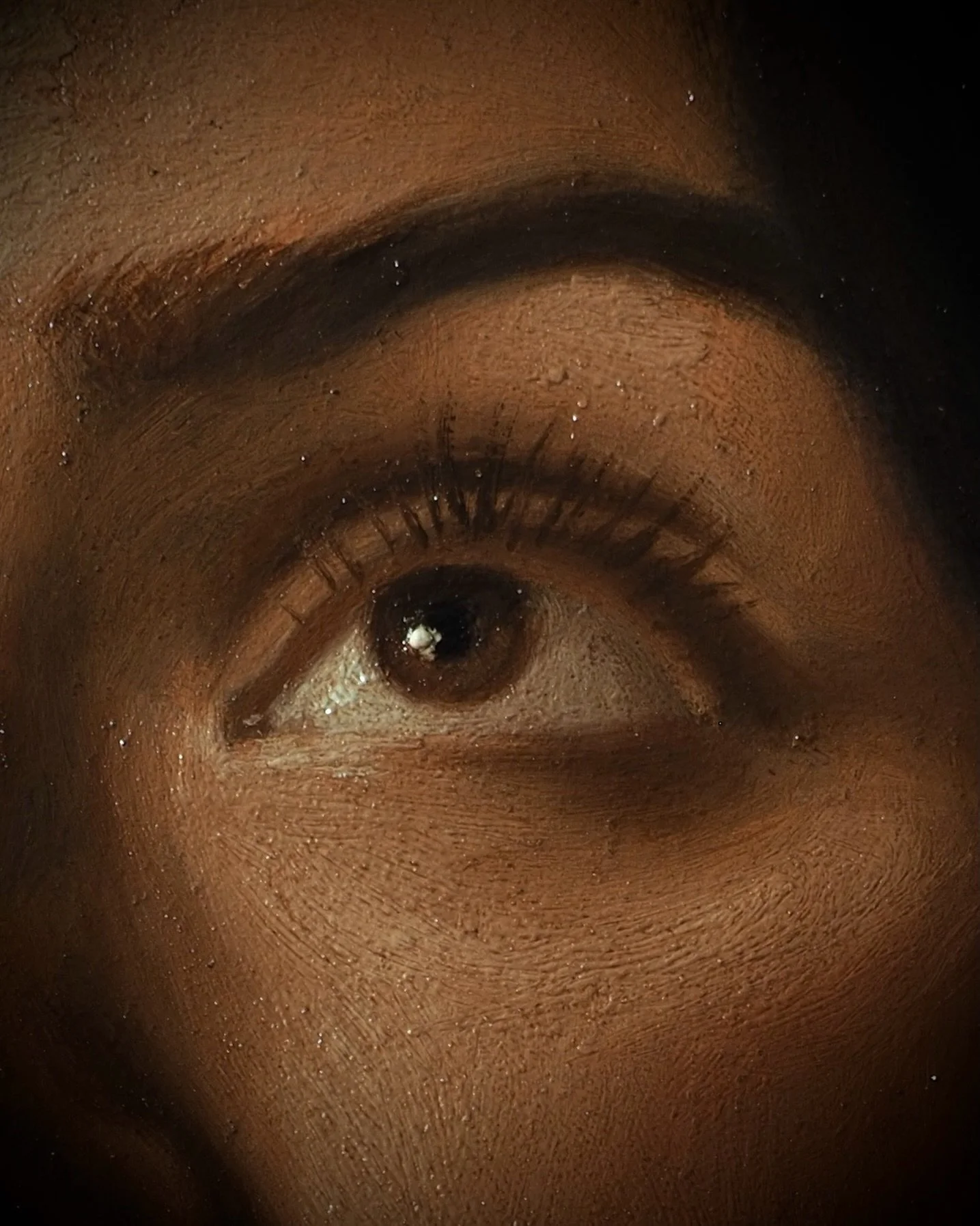 Another painting, another eye &hellip;

&bull;

#carlnikolasvontiedemann #classicalpainting #catholicart #oilpainting #detail