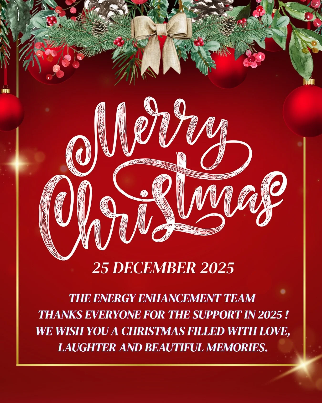 Happy Holidays filled with love, light, happiness, laughter and beautiful memories 🥳🎄🎅🎁 🧑&zwj;🎄☃️🤶❄️💫