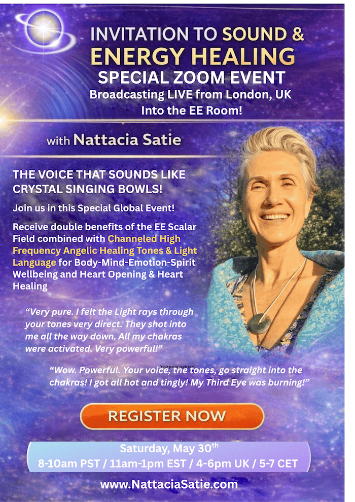 SOUND &amp; ENERGY HEALING - SPECIAL ZOOM EVENT IN OUR EES ROOM