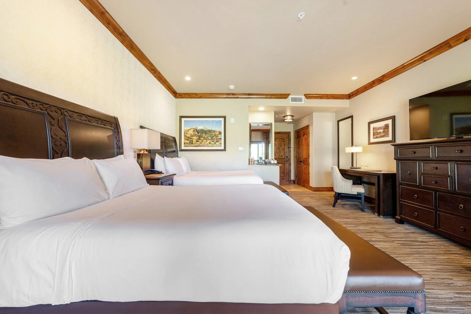 double queen room with work station