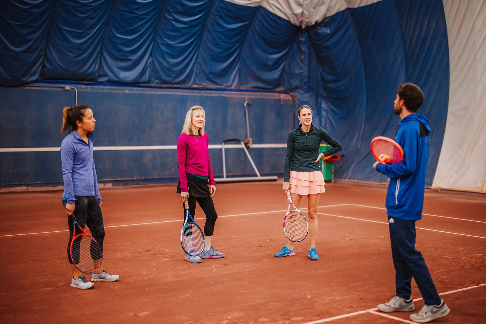 indoor tennis court