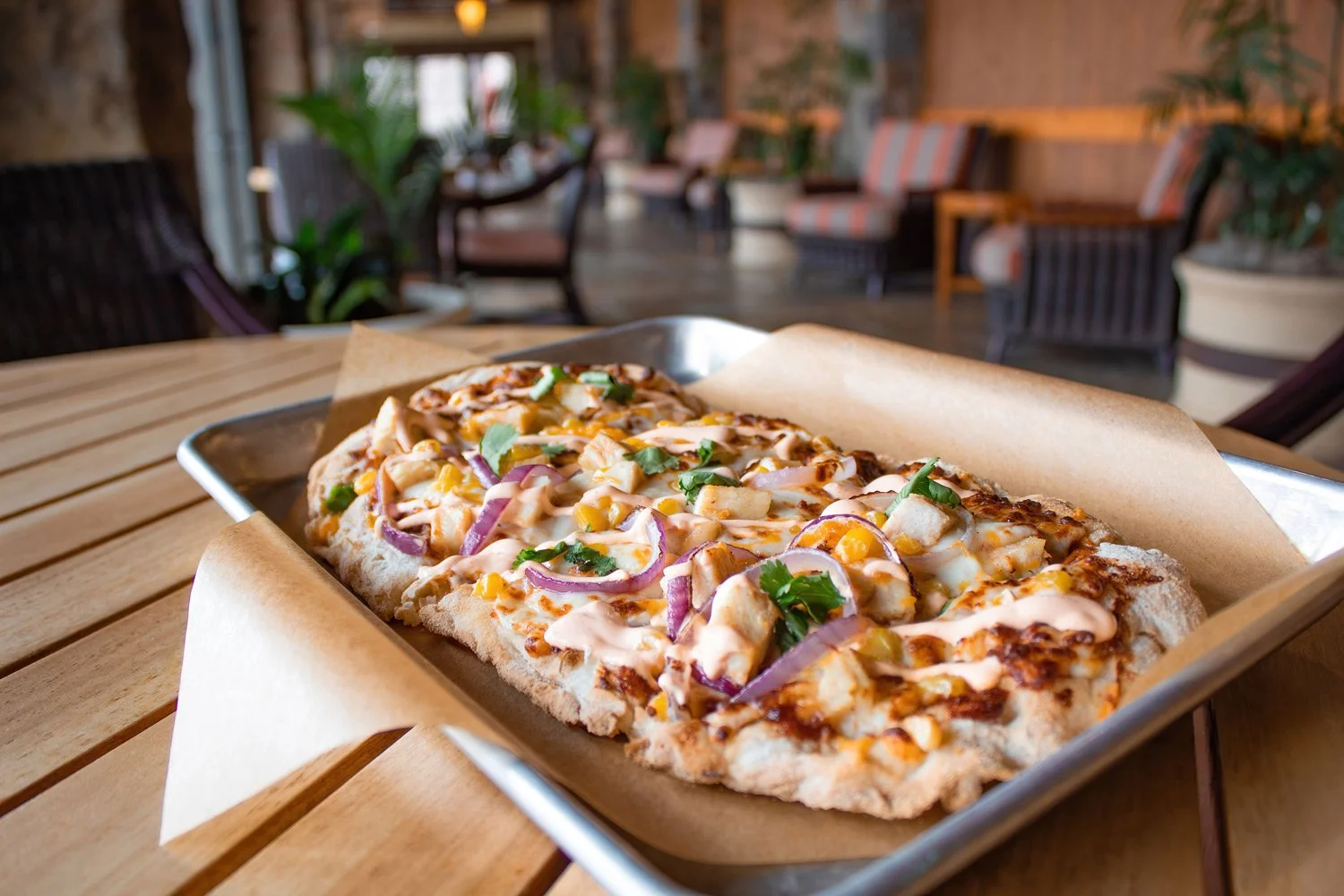 bbq chicken flatbread