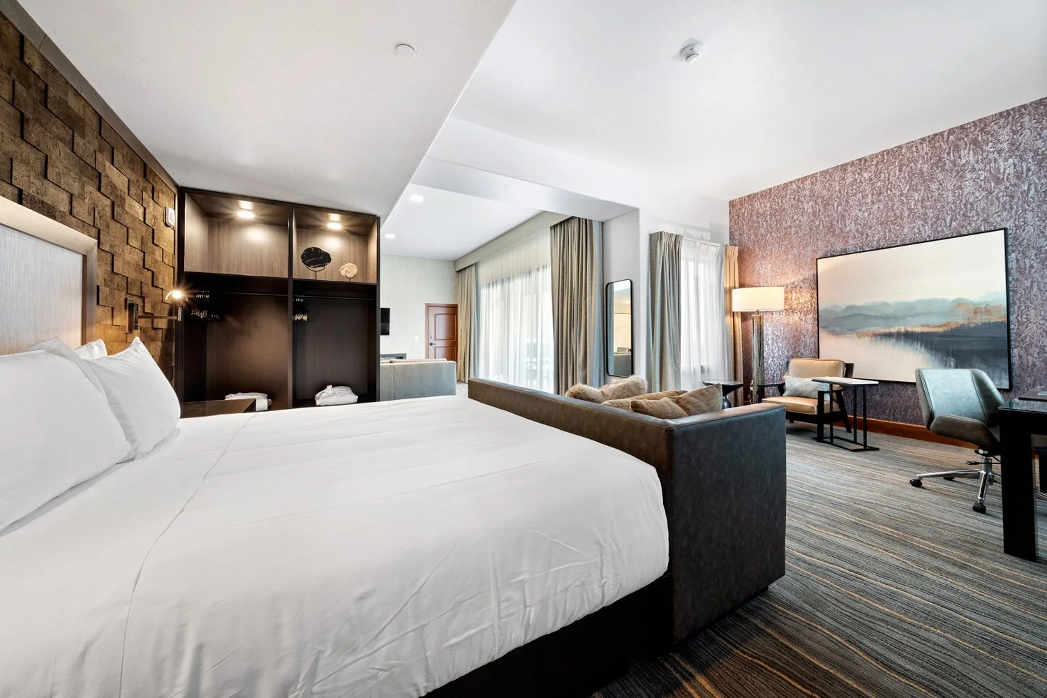 executive suite with flat screen tv