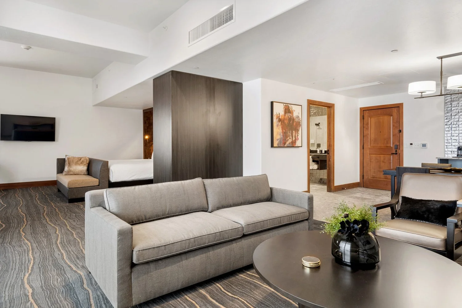 sitting area in the executive suite