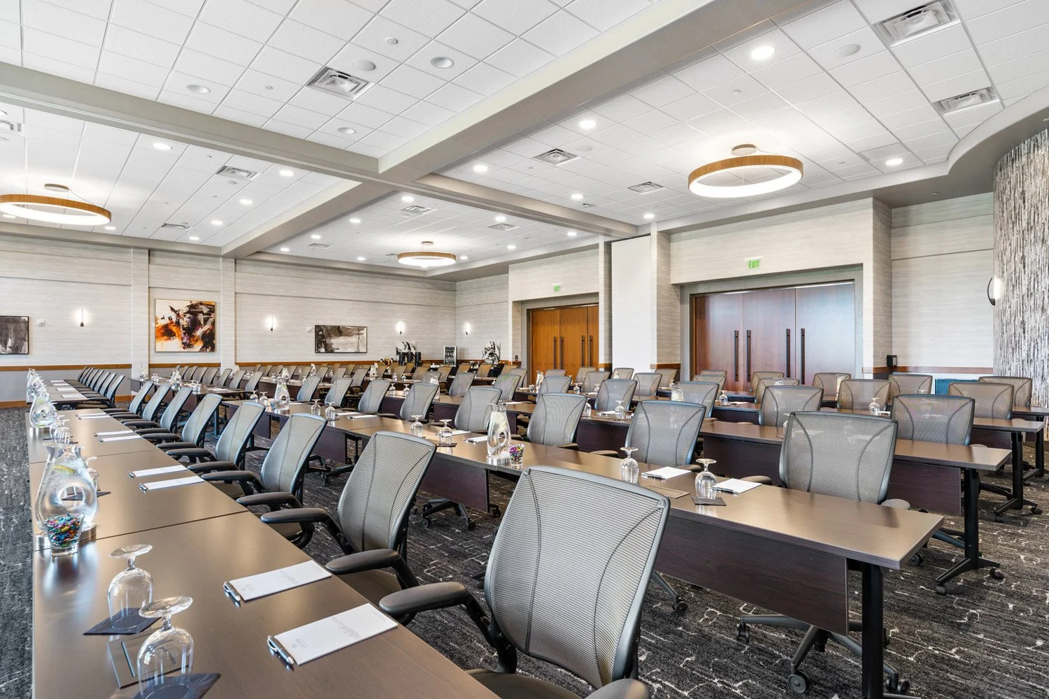 barolo ballroom with ergonomic chairs and work stations 