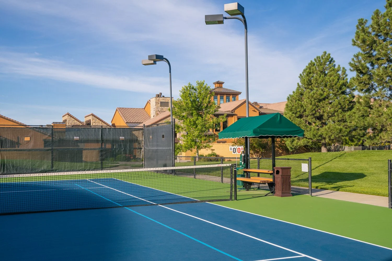 outdoor tennis court