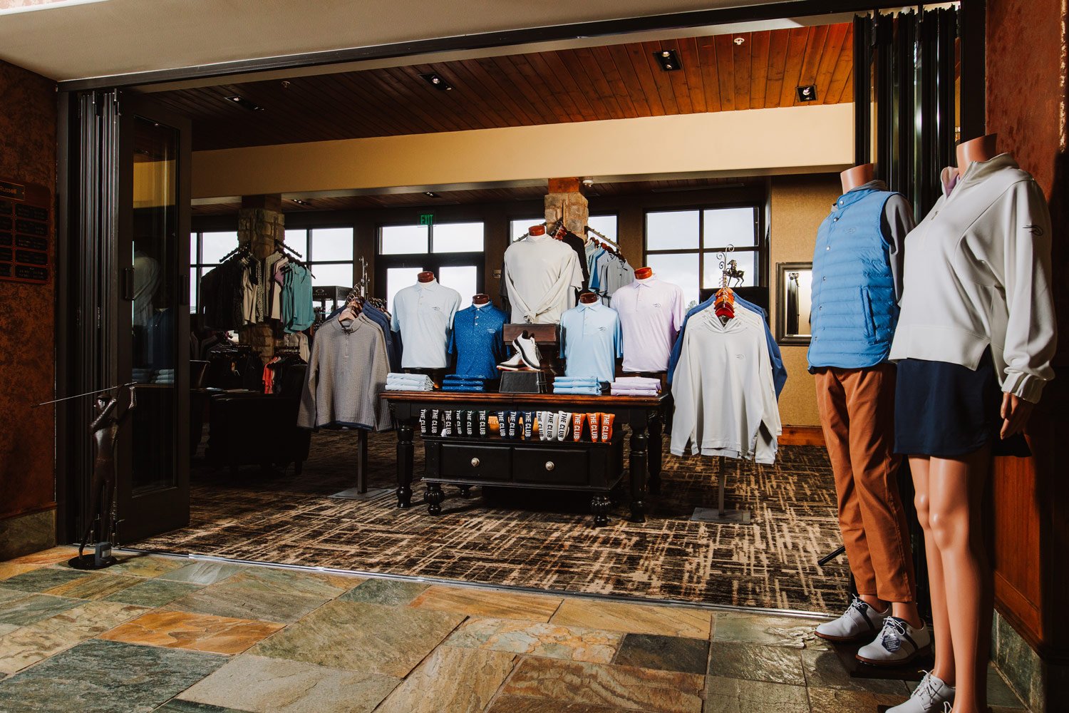 entrance to the golf shop