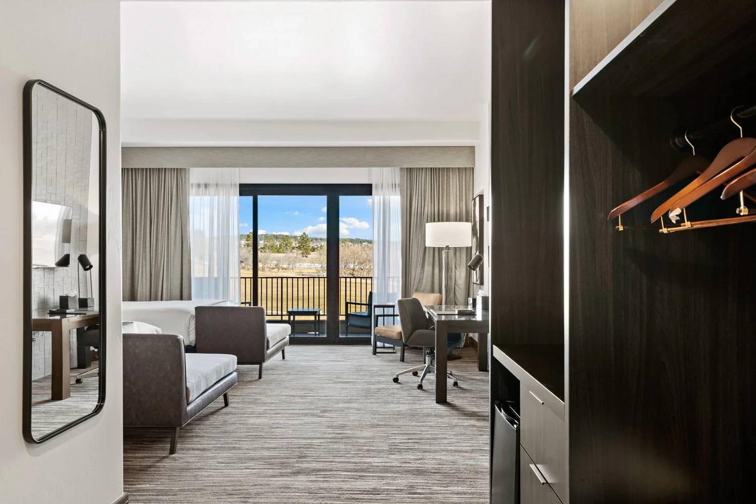 double queen room with golf course view