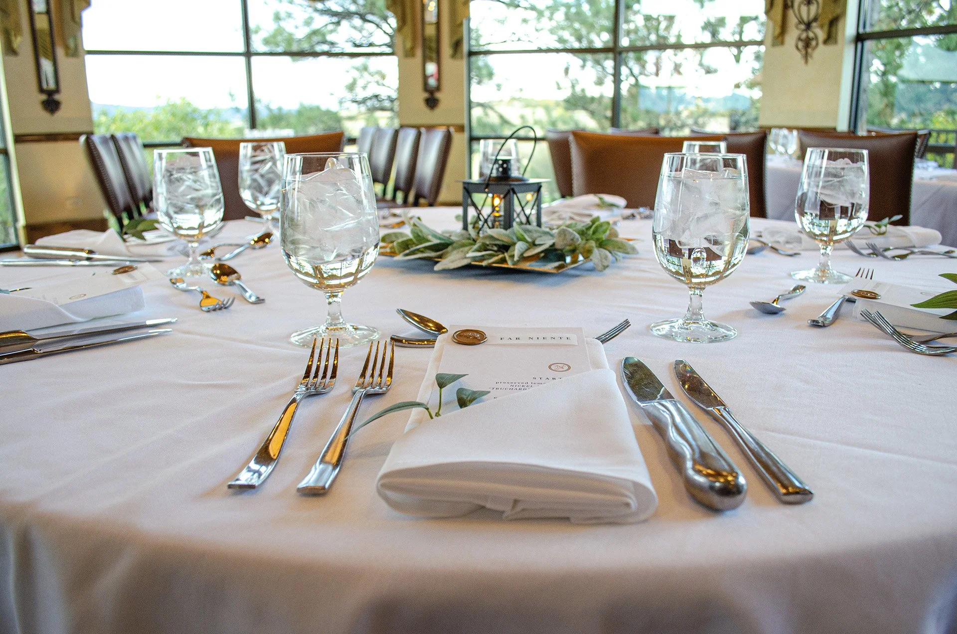 private event table arrangement