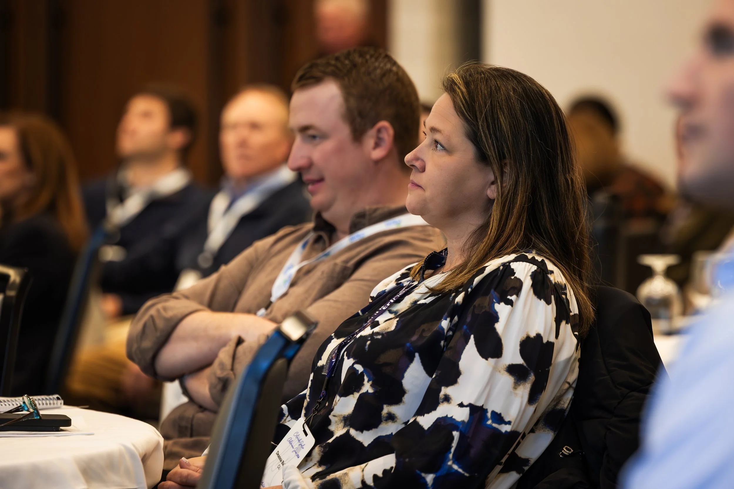 meeting attendee in the crowd