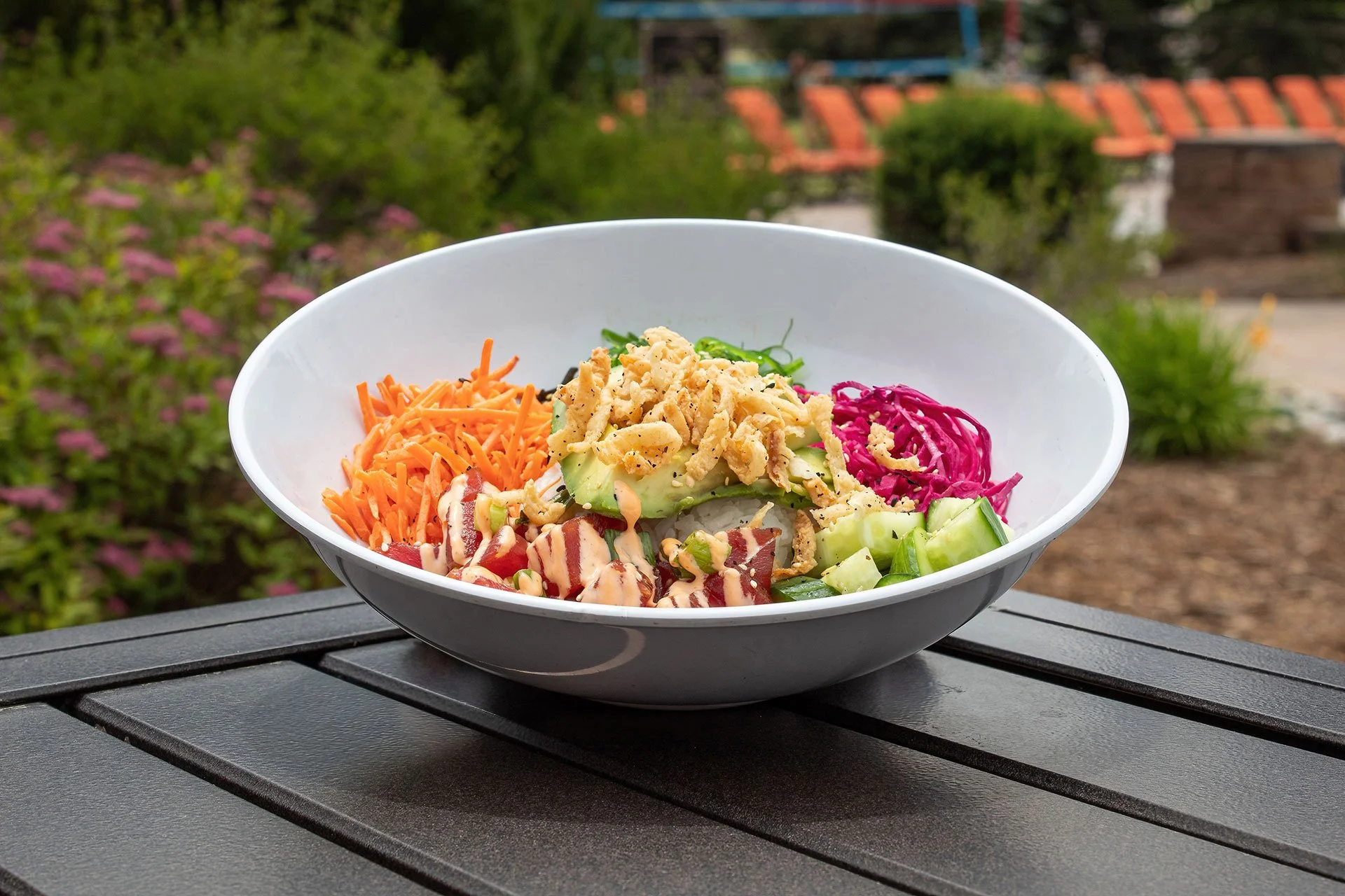 poolside poke bowl