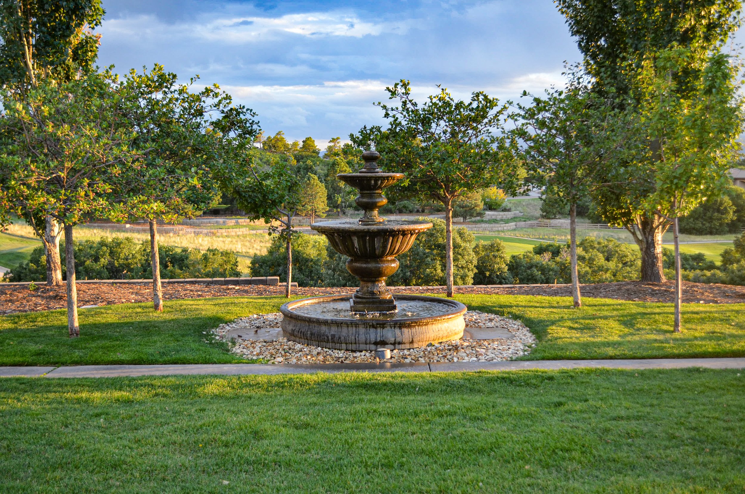 fountain at the steakhouse