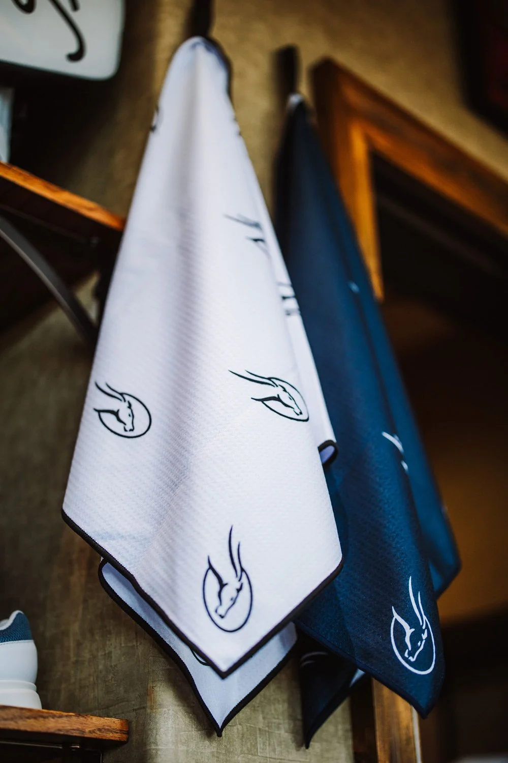 custom flying horse golf towel