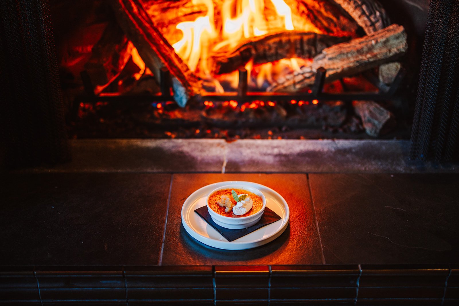 cozy creme brulee at the tack room