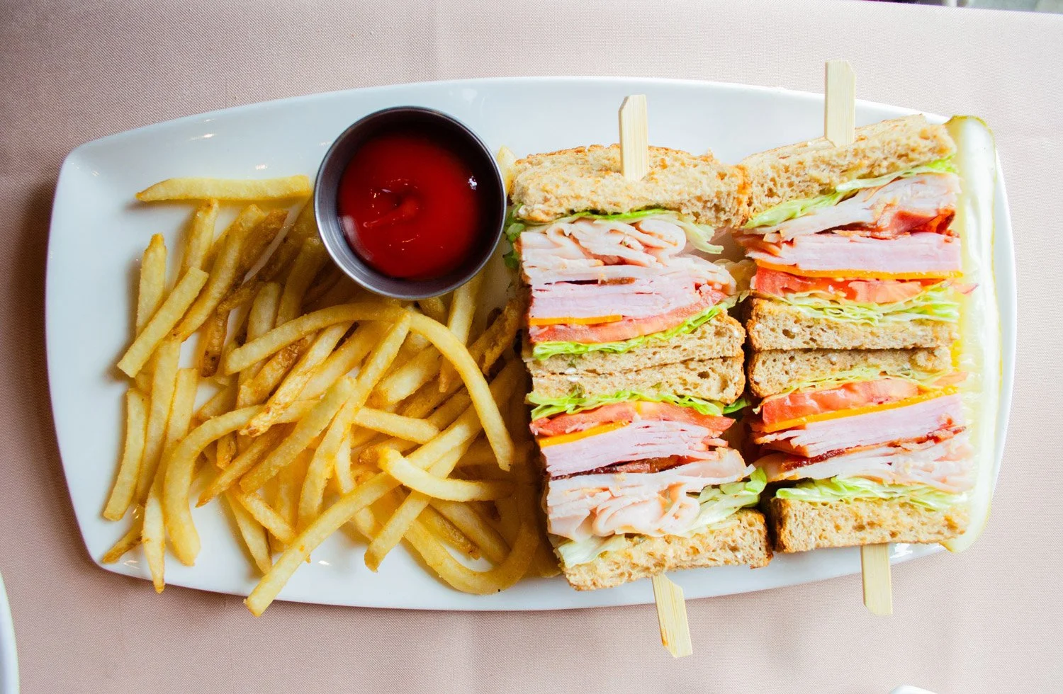club sandwich at the tack room