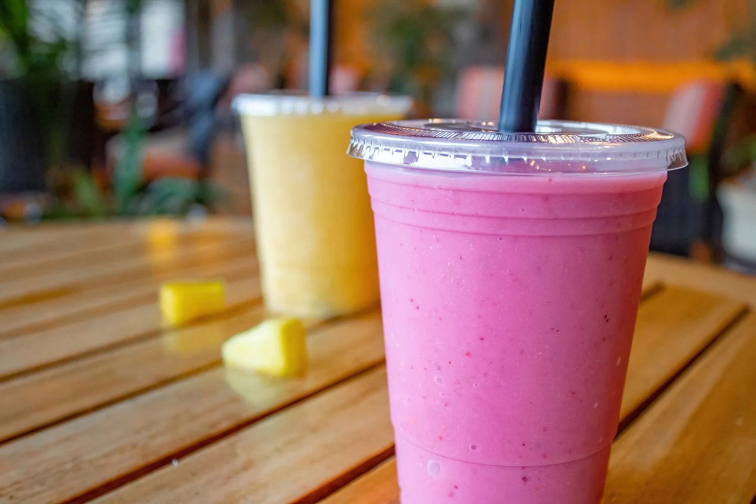 refreshing smoothies at the Athletic Grill