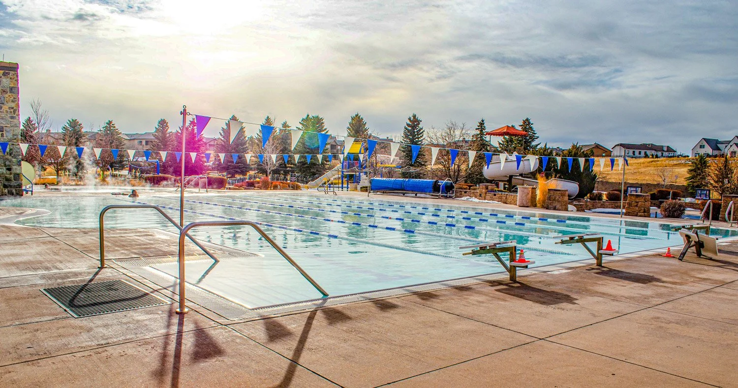 seasonal heated pool 