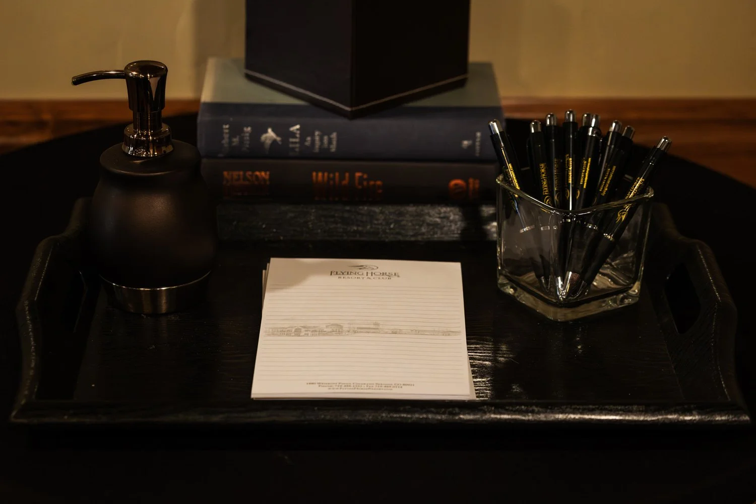 notepad and pens for meetings and conferences