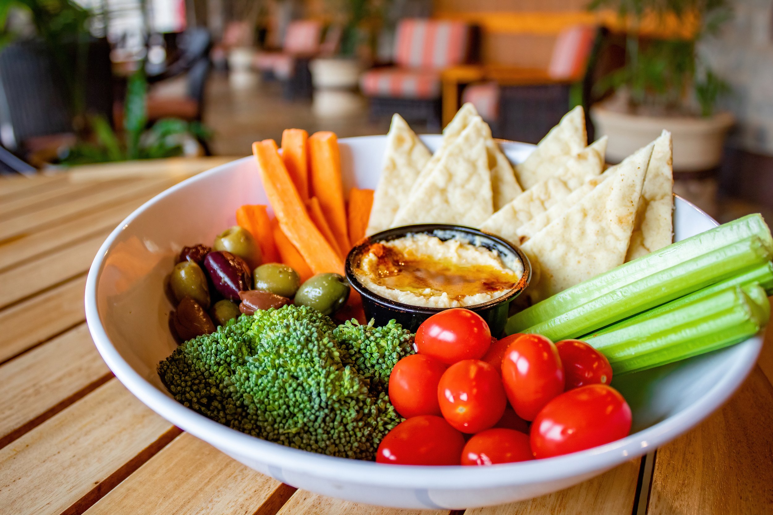 hummus plate at the athletic grill colorado springs resort food