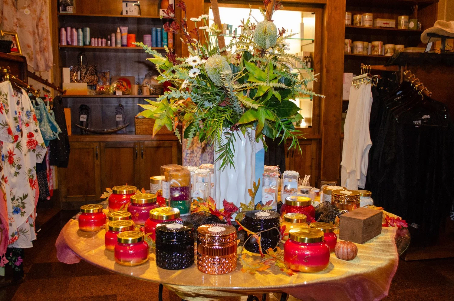 fall items for gifting at the spa