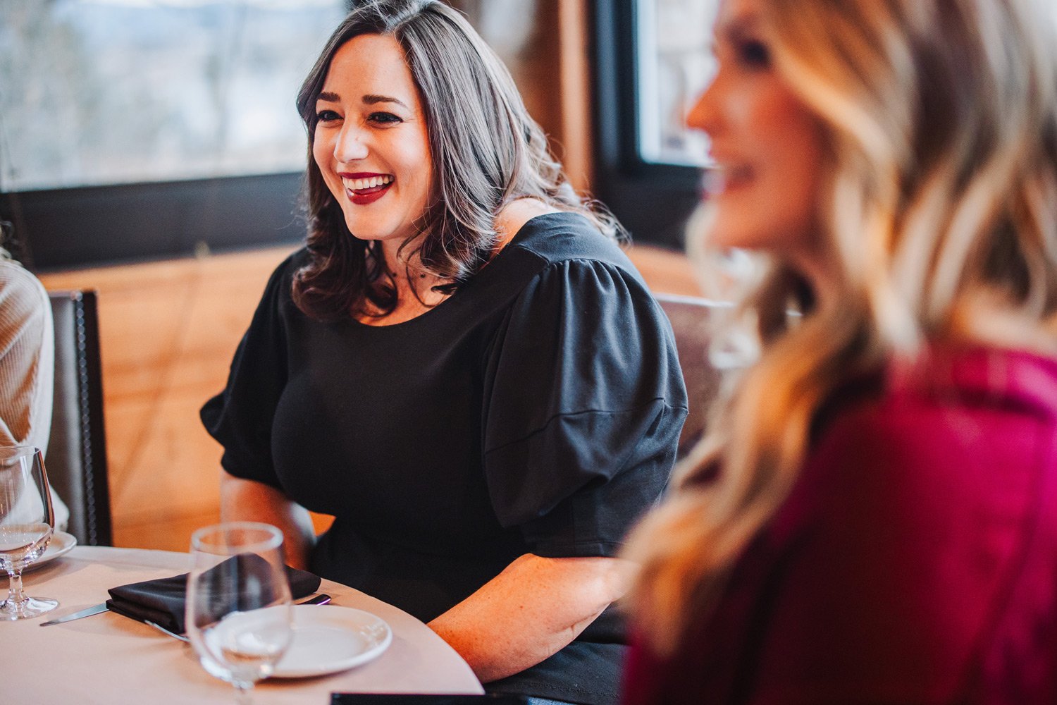 women having lunch at the tack room