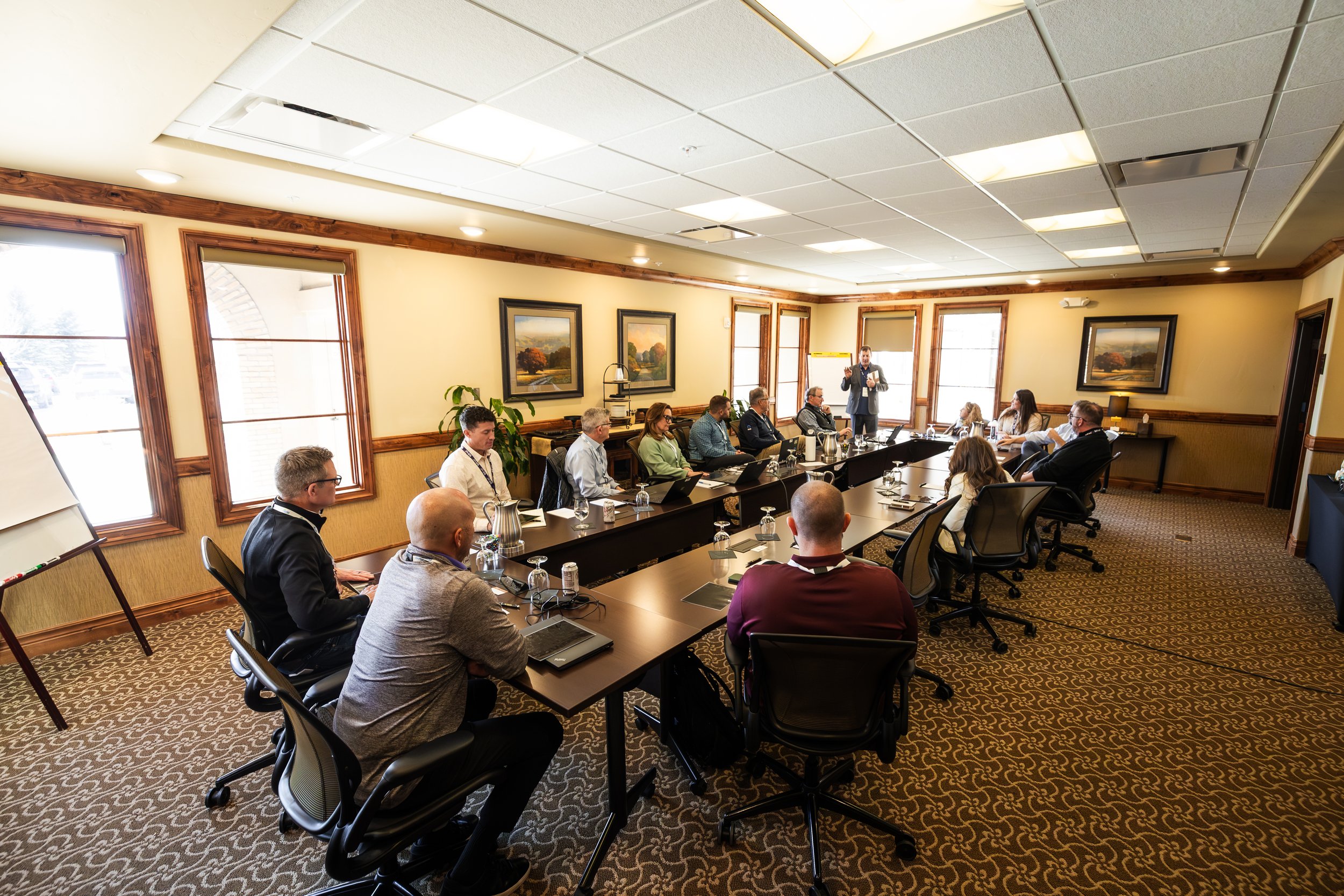 private executive board meeting in the hotel