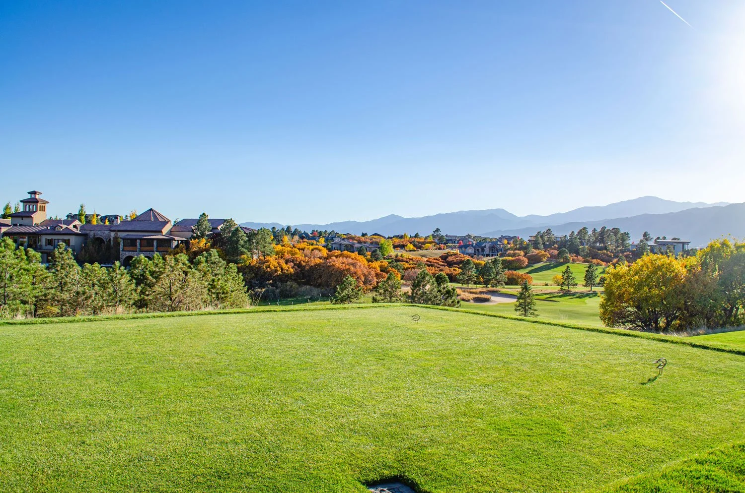 fall golf course views