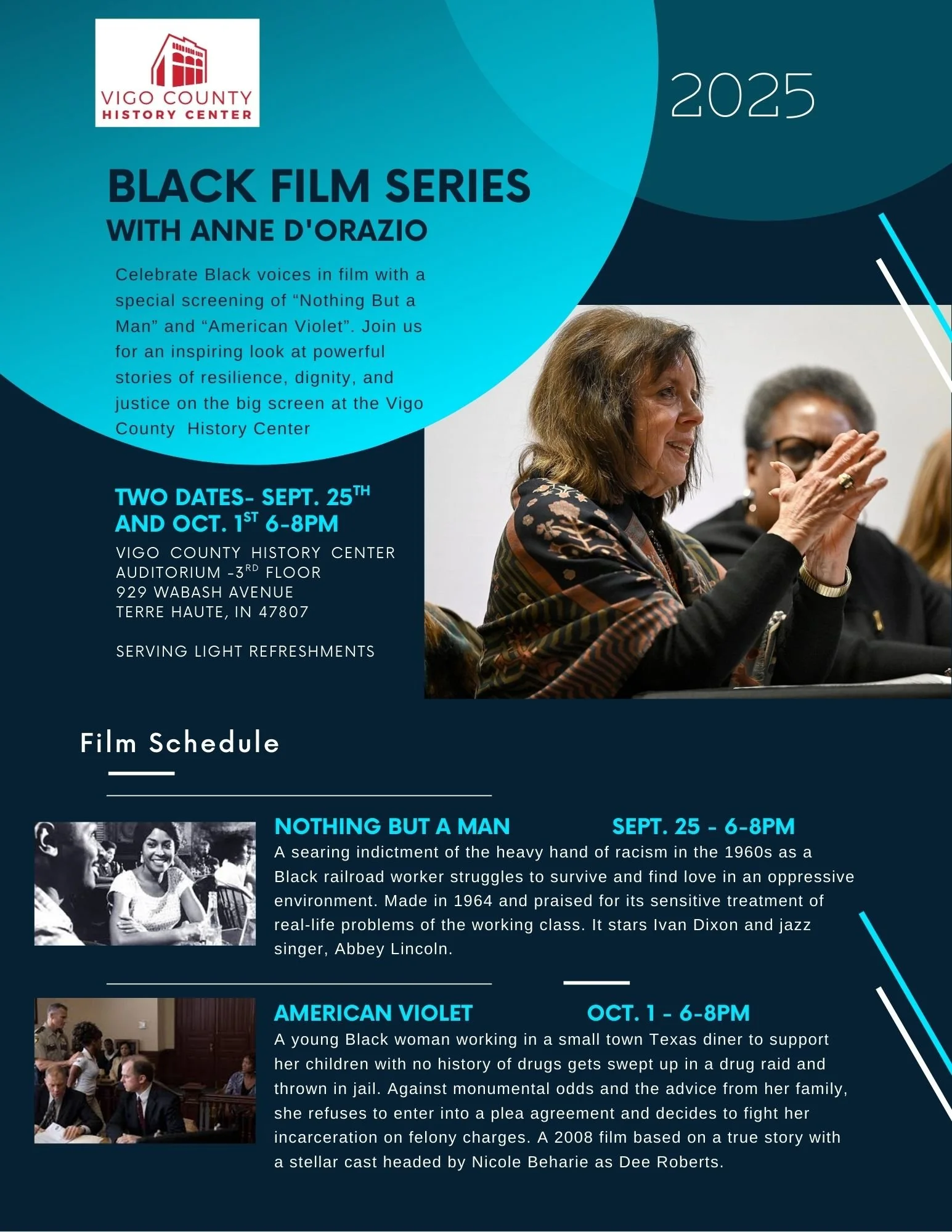 Black Film Series- Nothing But a Man and American Violet (Two Dates: Sept. 25 and Oct. 1, 2025)