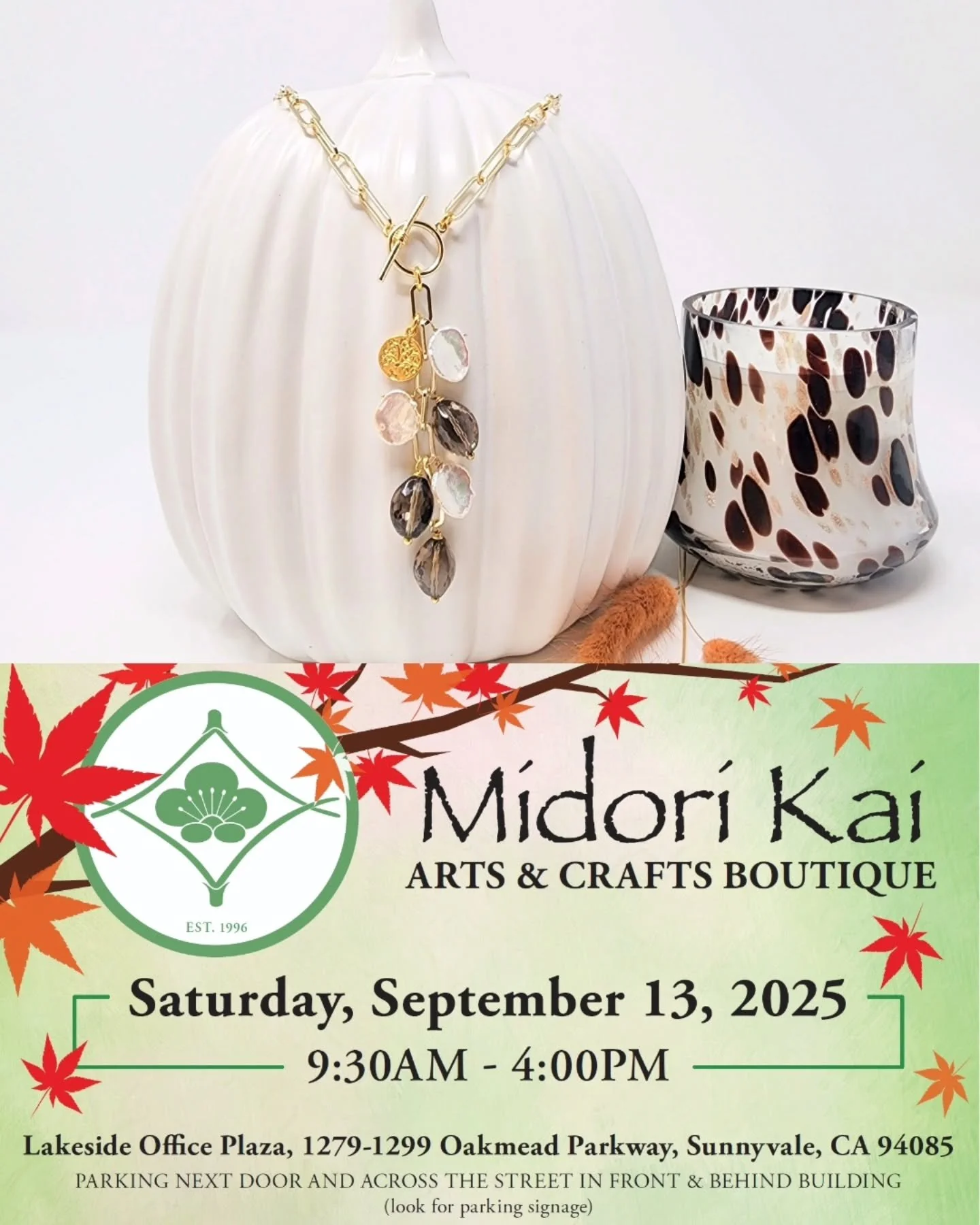 A Fall Favorite ARTS + CRAFTS BOUTIQUE. All of the new Splash Fall Collections will be on display. Over 80 artisans and food vendors. Easy parking and tables to enjoy delicious food. Looking forward to seeing you there.