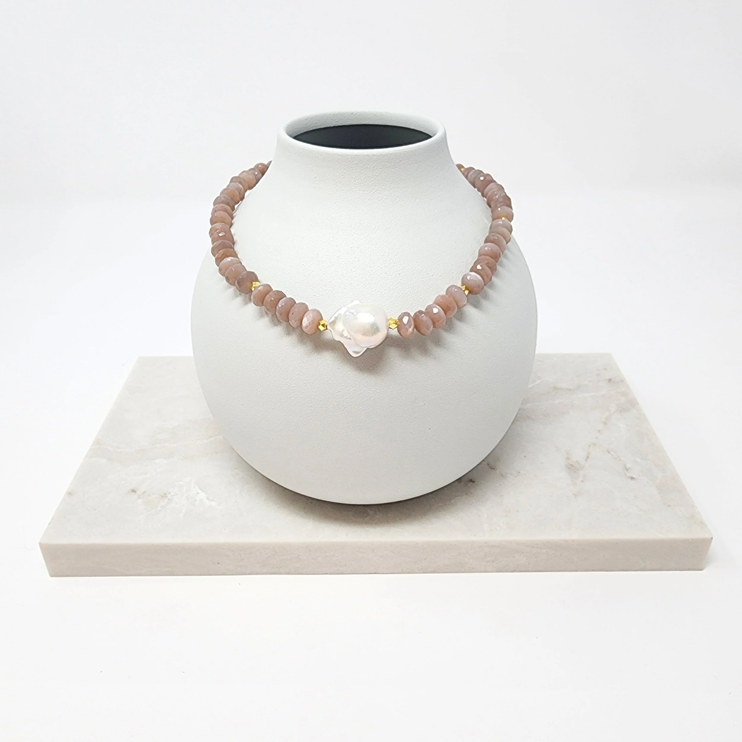 Moonstone and pearl jewelry