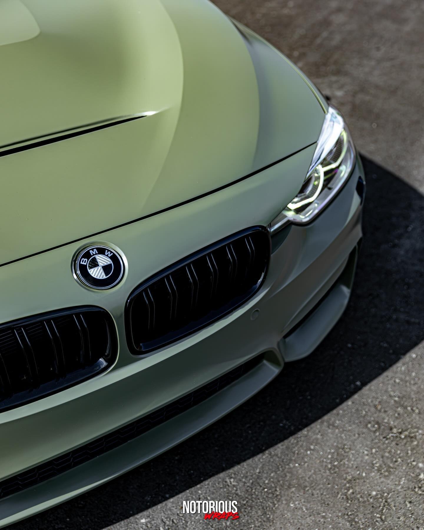 Fresh out of our shop! 

We did a full colour change on this 335i with @averydennison Satin Khaki Green 🐊

Our client wanted to come out with a new look with his new hood and and front bumper giving it a clean sharp look on the body lines this car h