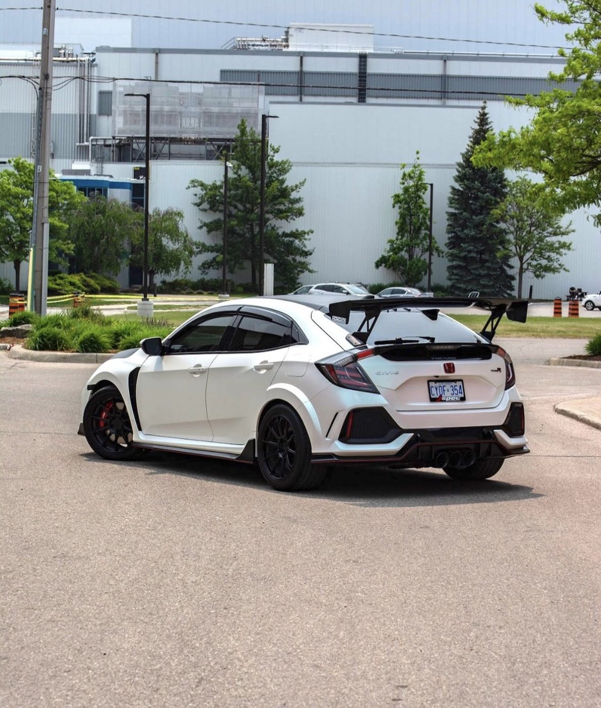 Honda Civic Type R wrapped in KPMF matte aurora pearl, matte deep black & 5 ceramic coating
