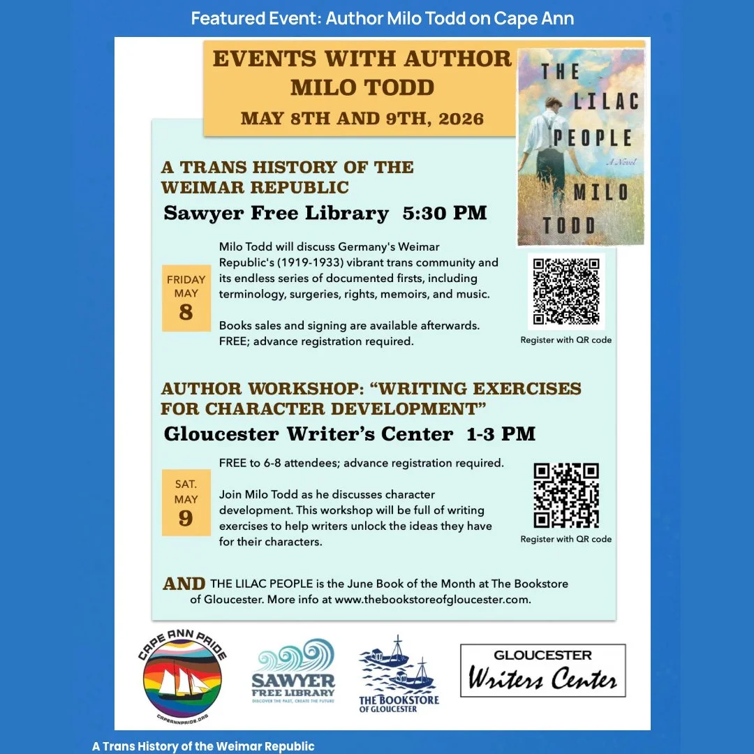 Milo Todd Workshop: Writing Exercises For Character Development