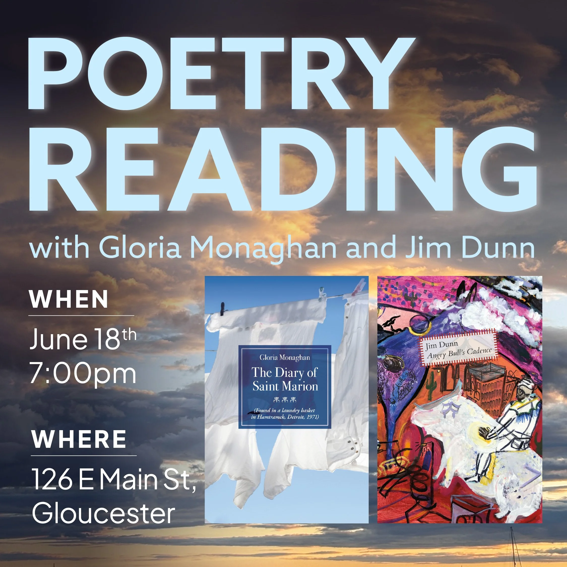 Poetry Reading with Gloria Monaghan and Jim Dunn