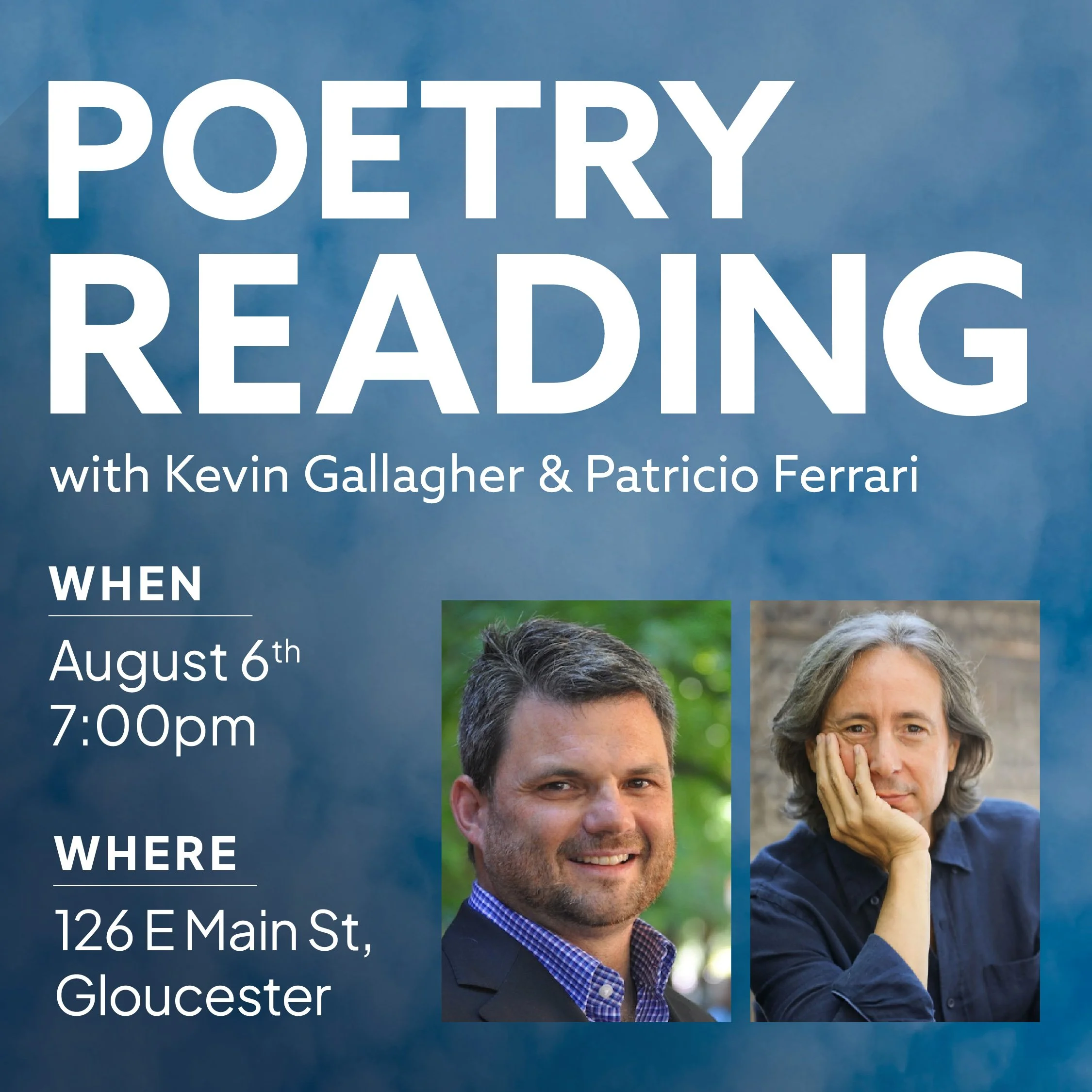 Poetry Reading with Kevin Gallagher & Patricio Ferrari