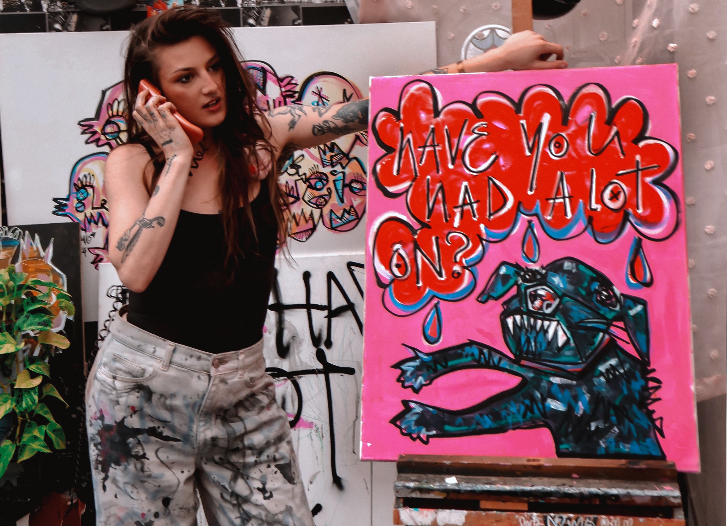 HAVE YOU HAD A DOG ON ORIGINAL PAINTING